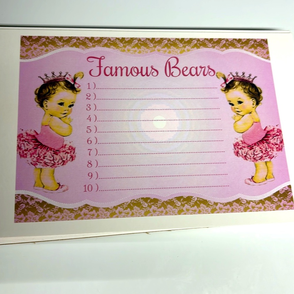 Baby shower games for girl